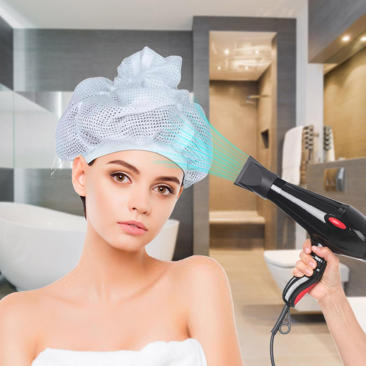 💖Net Plopping Cap For Drying Curly Hair