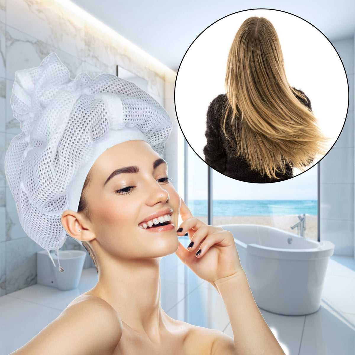 💖Net Plopping Cap For Drying Curly Hair
